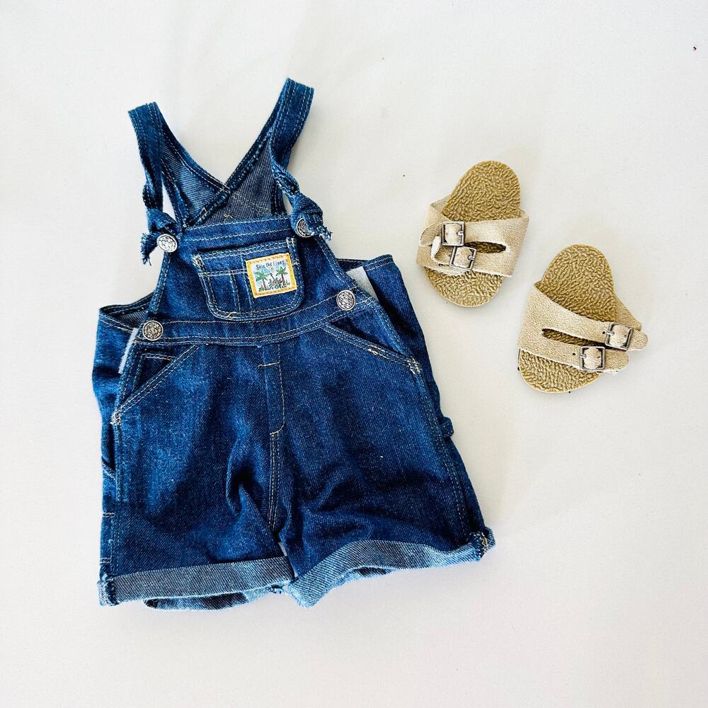 AMERICAN GIRL DOLL Today Earth Day Outfit Overalls Sandals Tie Dye Shirt Set